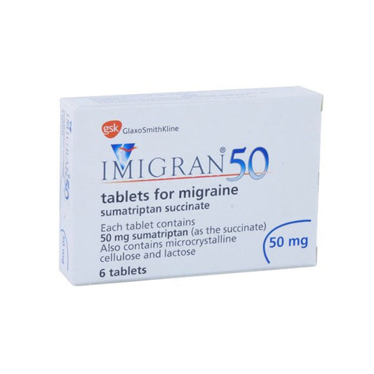 IMIGRAN 50 MG TAB 2 S