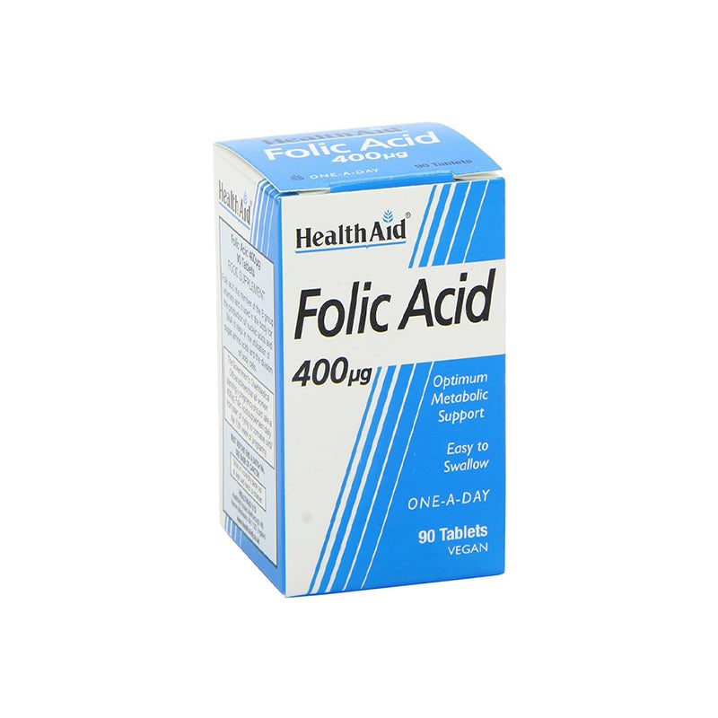 Health Aid Folic Acid 400 mcg Tab 90’s