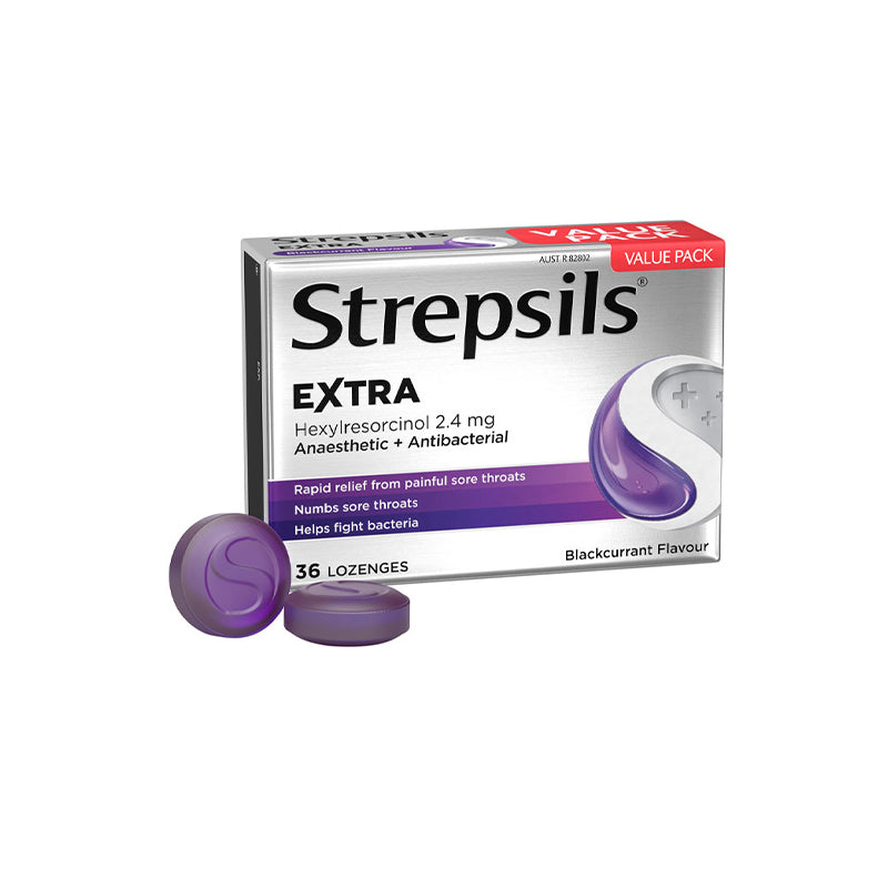 STREPSILS EXTRA BLACK CURRANT 36 S