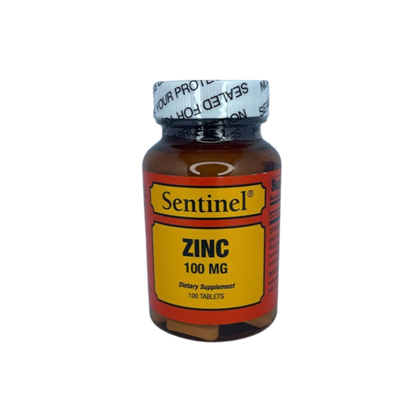 SENTINEL ZINC 100 MG TAB 100 S
