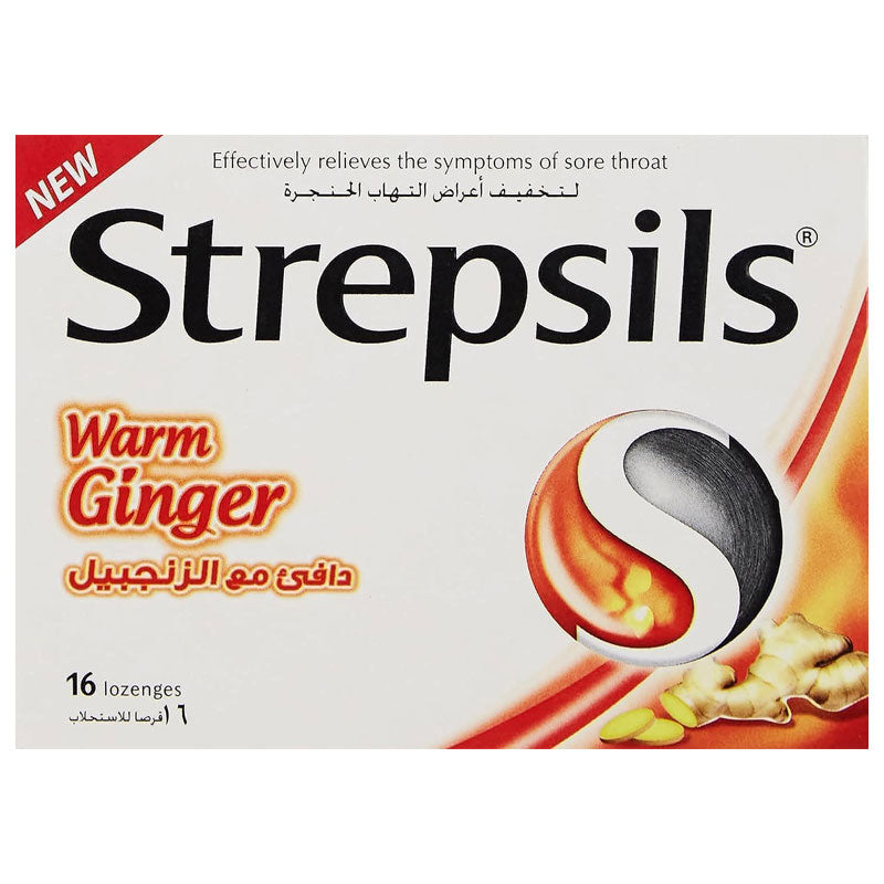 STREPSILS WARM GINGER 16 S – Truth Care Pharmacy