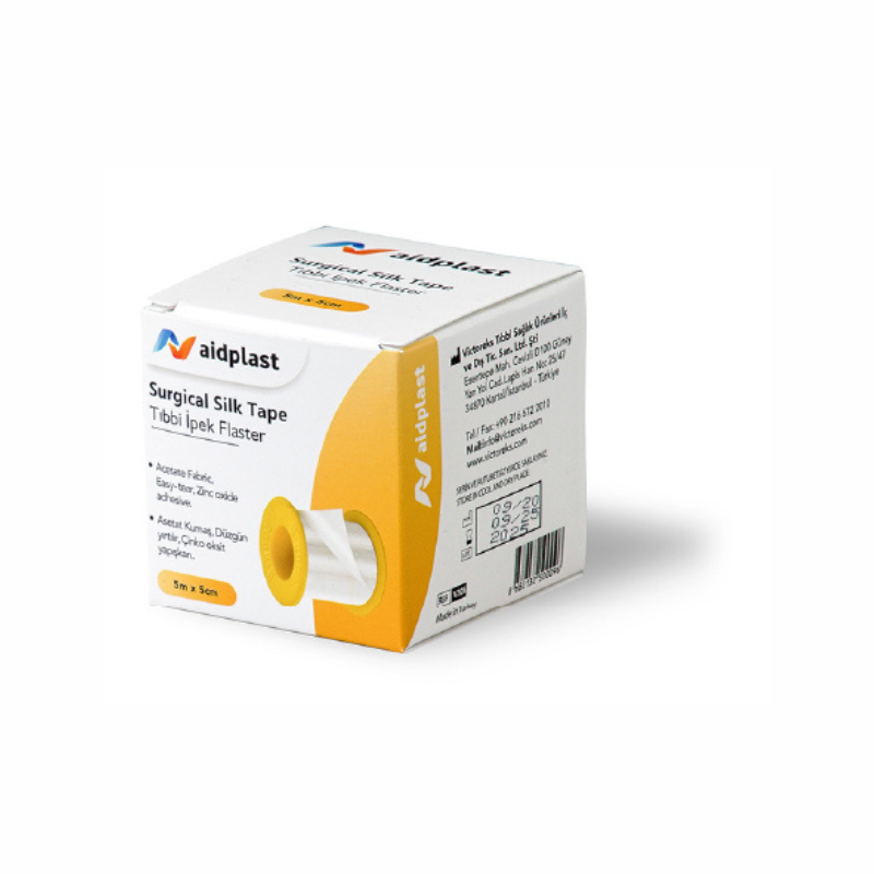 AIDPLAST 5MX2.5CM SURGICAL SILK TAPE – Online Pharmacy Qatar Truth Care