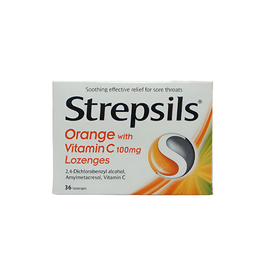 STREPSILS ORANGE WITH VITAMIN C 36 S
