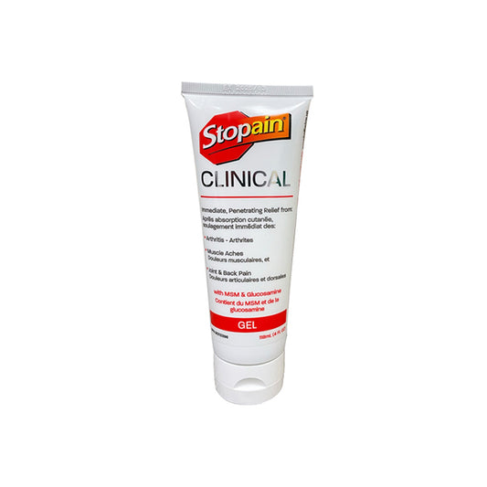 STOPAIN CLINICAL-MENTHOL GEL TUBE- 4 OZ