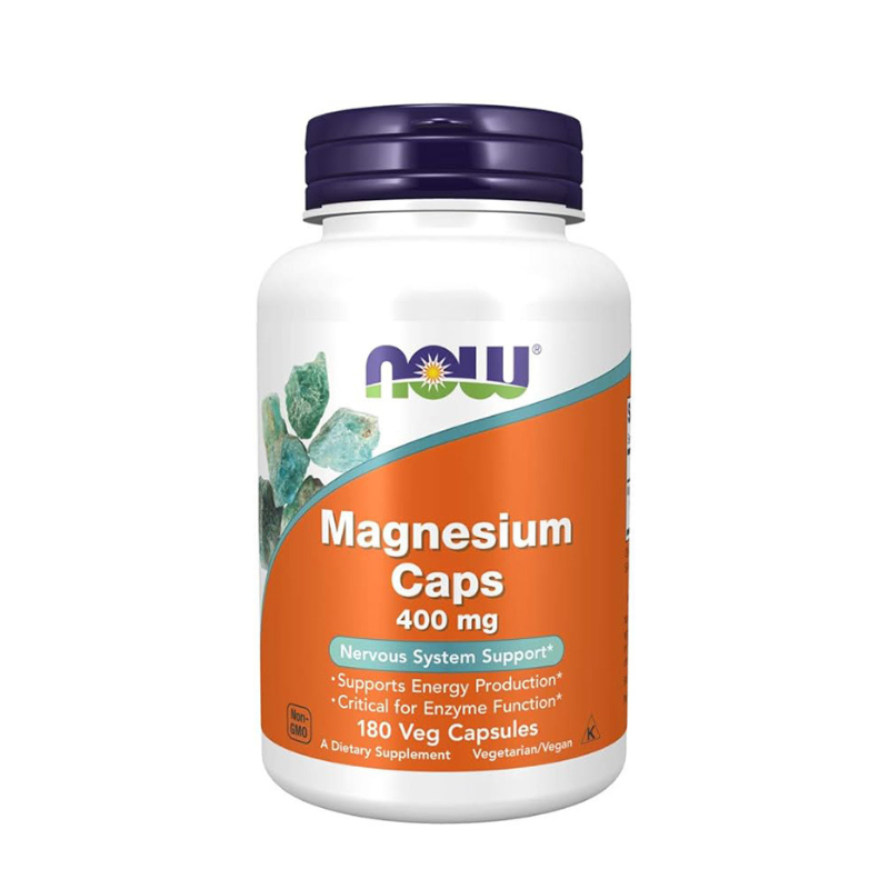 NOW MAGNESIUM CAPS 400 MG 180 CAPSULES