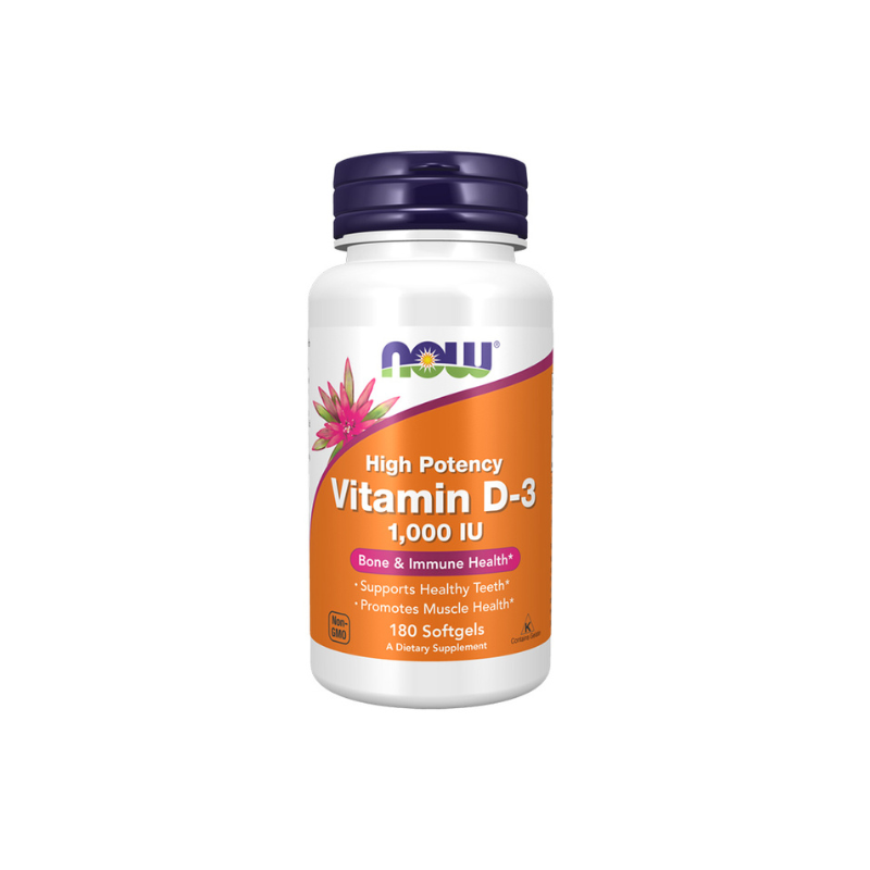 NOW VITAMIN D 3 1000 IU 180 SOFTGELS