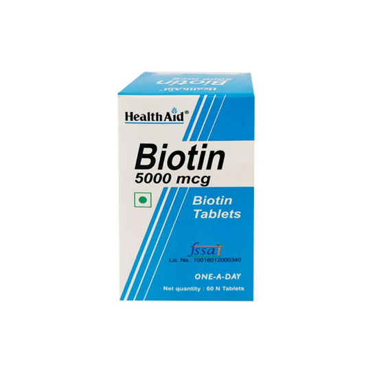HEALTH AID BIOTIN 5000 UG VEGAN CAPS 60 S