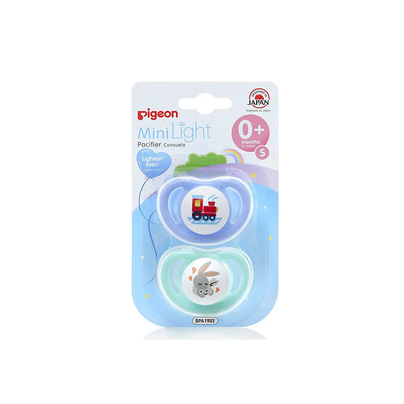Minilight Pacifier Double (S) Boy Train &amp; Rabbit