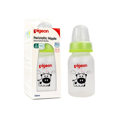 PIGEON PLASTIC BOTTLE 120 ML SN ANIMALS