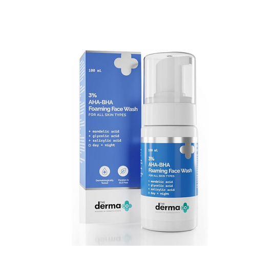Derma Co 3% Aha-bha Foaming Face Wash 100 Ml