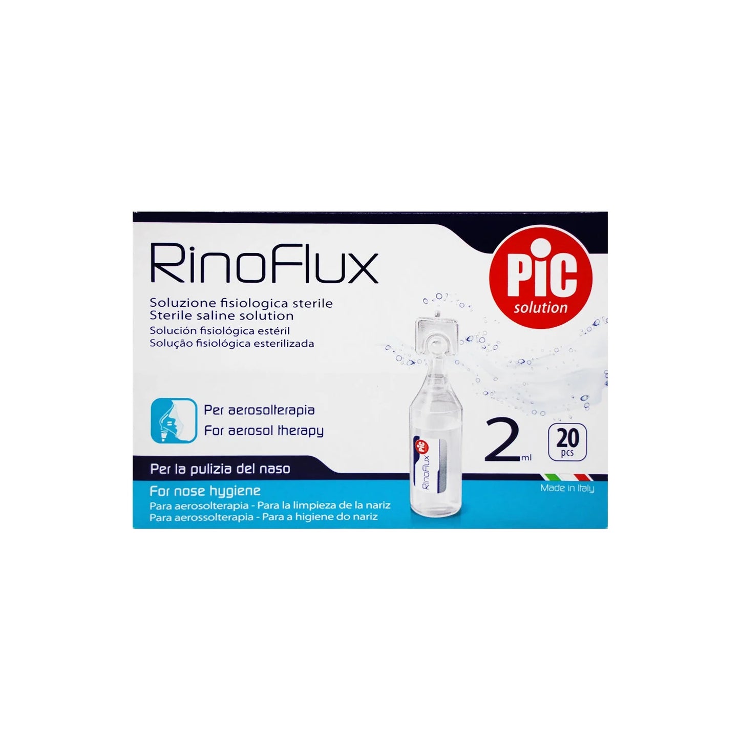 PIC-RINOFLUX SALINE SOLUTION 2ML 20'S