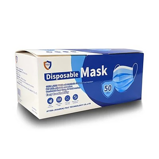 DISPOSABLE FACE MASK EAR LOOP 50'S NON MEDICAL