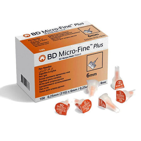 BD MICRO FINE PLUS PEN SYRINGE 1ML NEEDLES 31 G X 6MM