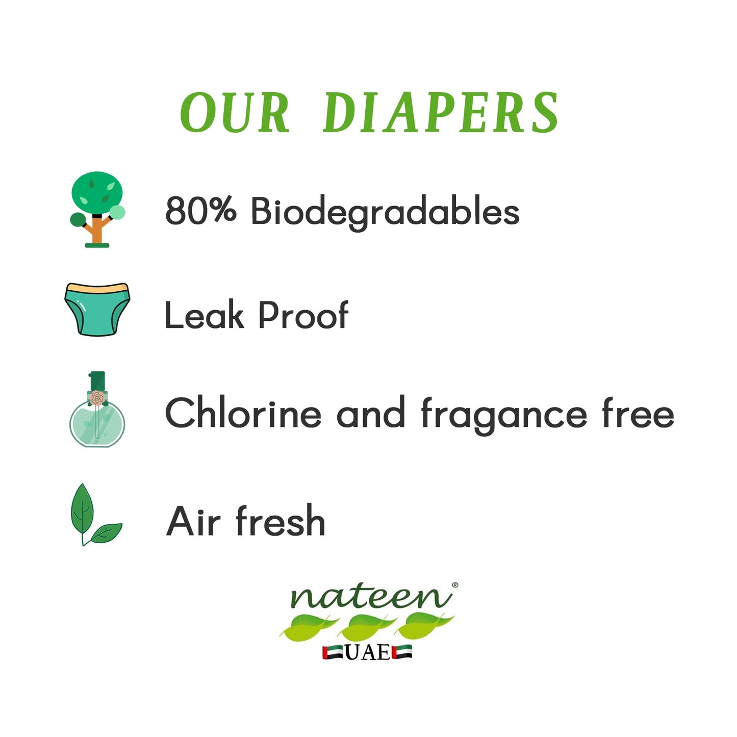 NATEEN L BABY DIAPERS PANTS 20'S 9-14 KG