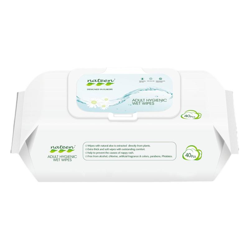 Nateen Adult Wipes 40 S
