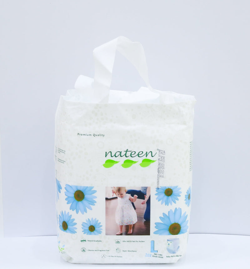 NATEEN L BABY DIAPERS PANTS 20'S 9-14 KG