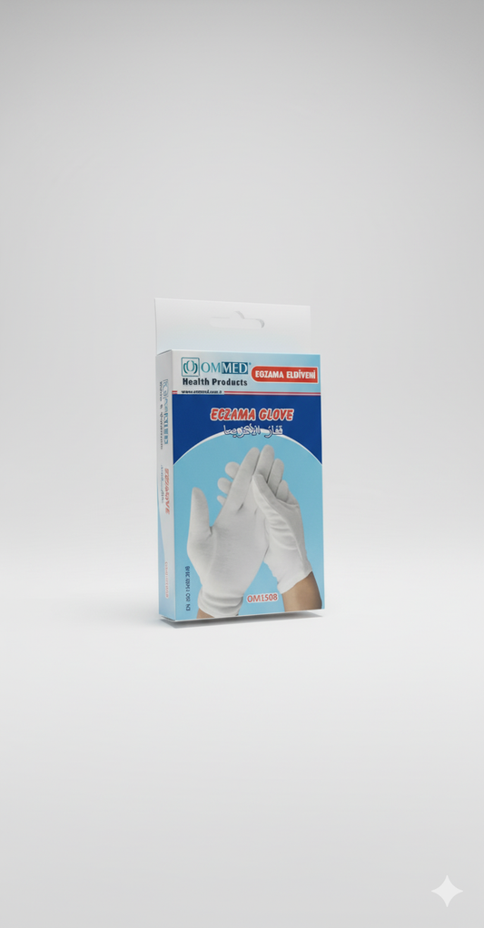 OMMED ECZEMA COTTON GLOVES WHITE ( M )