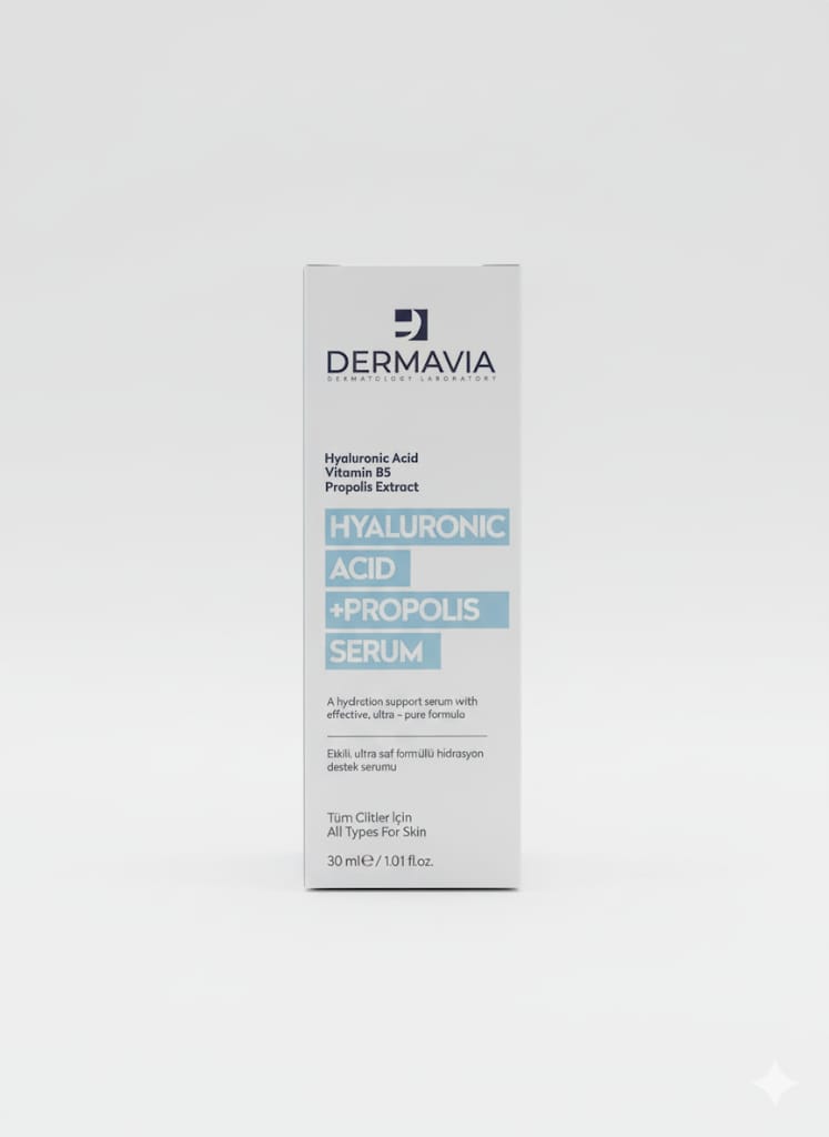 DERMAVIA FACE SERUM HYALURONIC ACID+ PROPOLIS 30ML