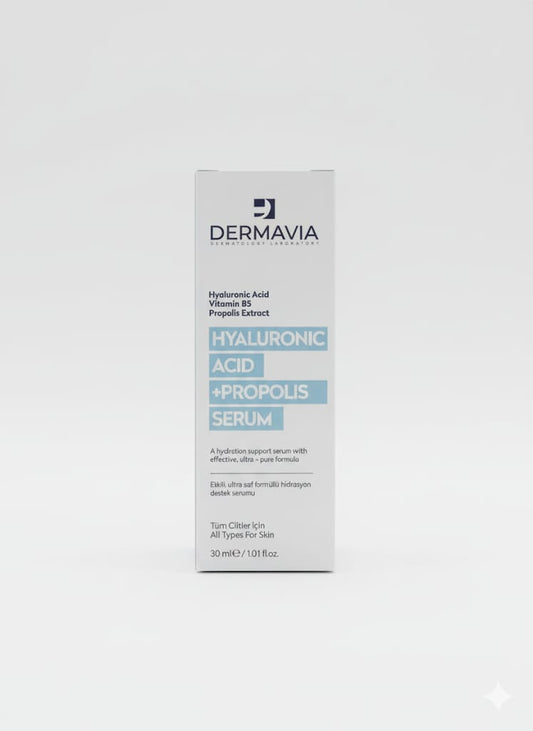 DERMAVIA FACE SERUM HYALURONIC ACID+ PROPOLIS 30ML