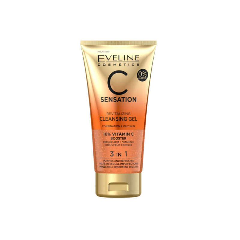 EVELINE C SENSATION CLEANSING WASH GEL 3IN1 150ML