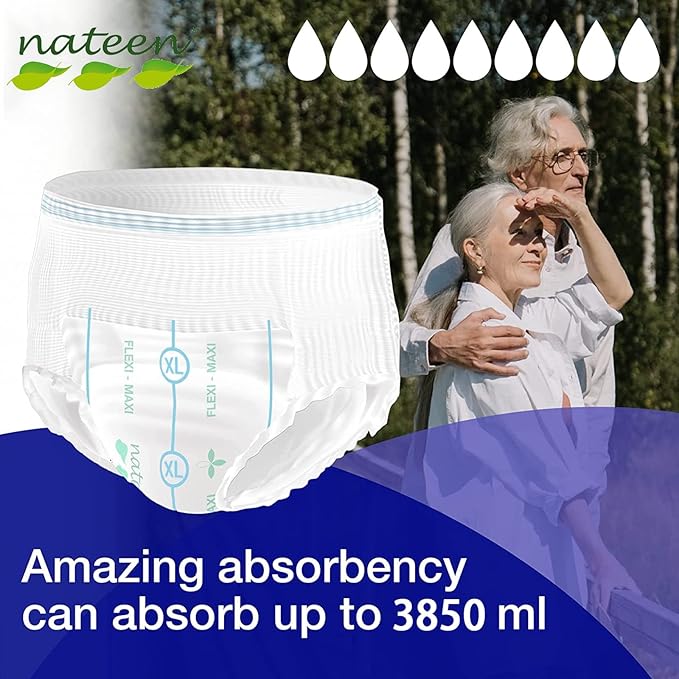 Nateen Xl Adult Diaper Pants 10's
