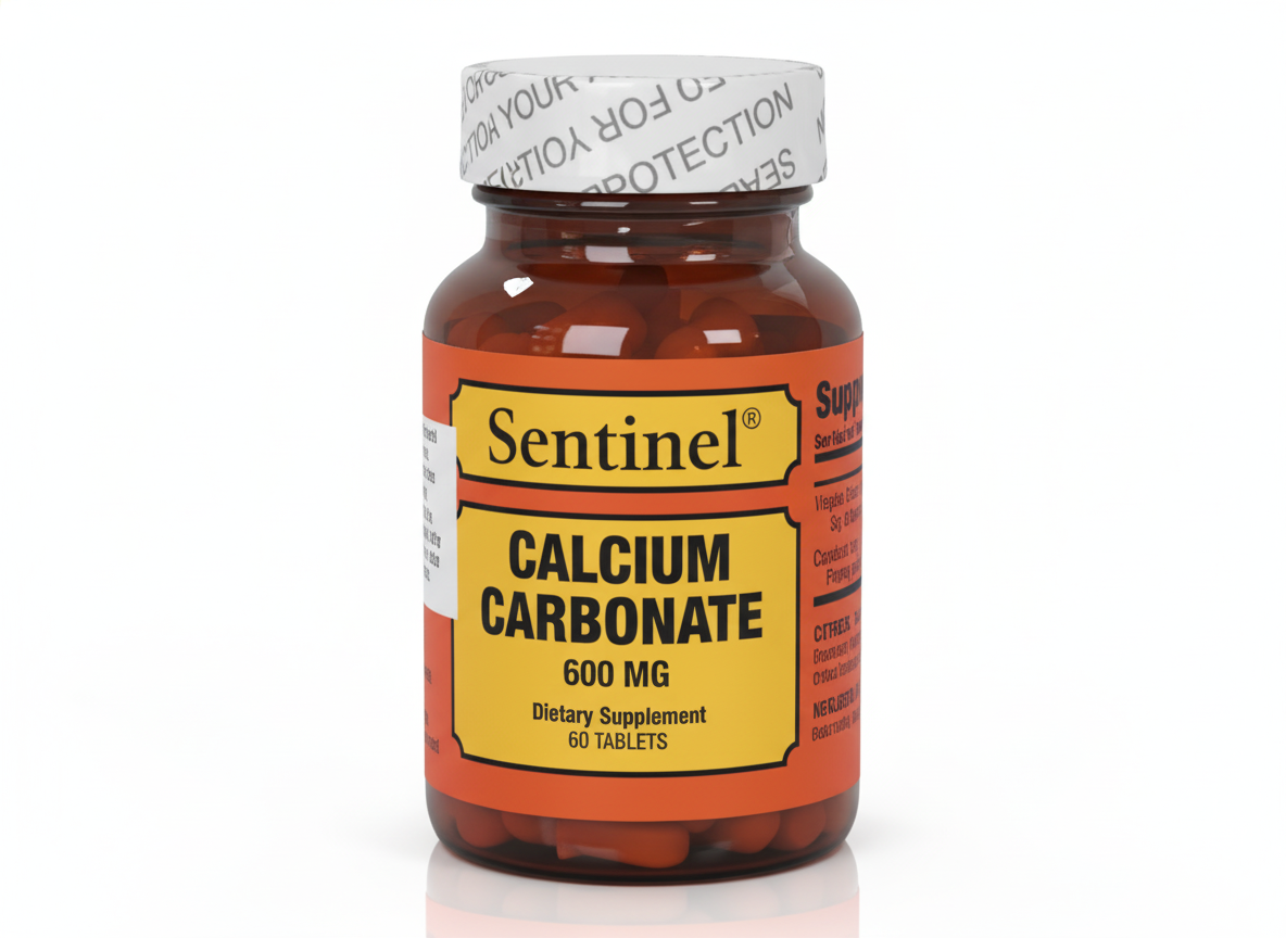 Sentinel Calcium Carbonate 600 Mg Tablets