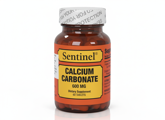 Sentinel Calcium Carbonate 600 Mg Tablets