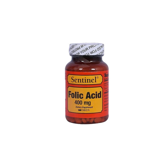 SENTINEL FOLIC ACID 400 MCG TAB 100 S