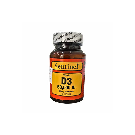 SENTINEL VITAMIN D 3 50000 IU CAP 30 S