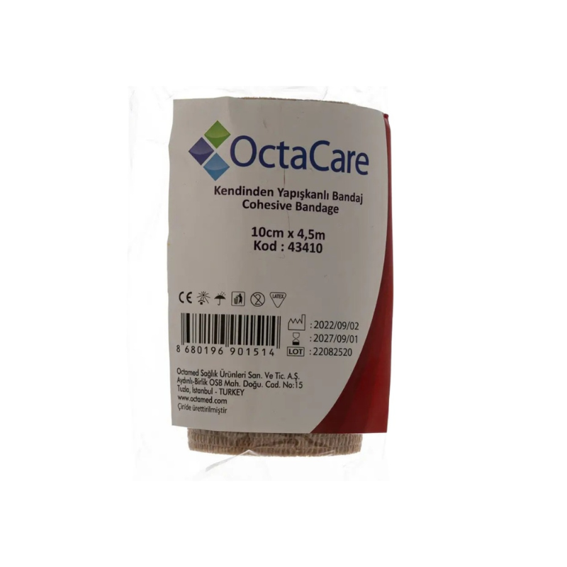 OctaCare 43405 Cohesive Elastic Bandage Skin Color 5cm x 4,5m