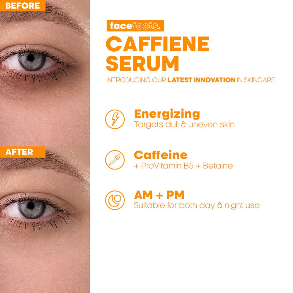 Face Facts Facial Serum Energising Caffeine 30 Ml