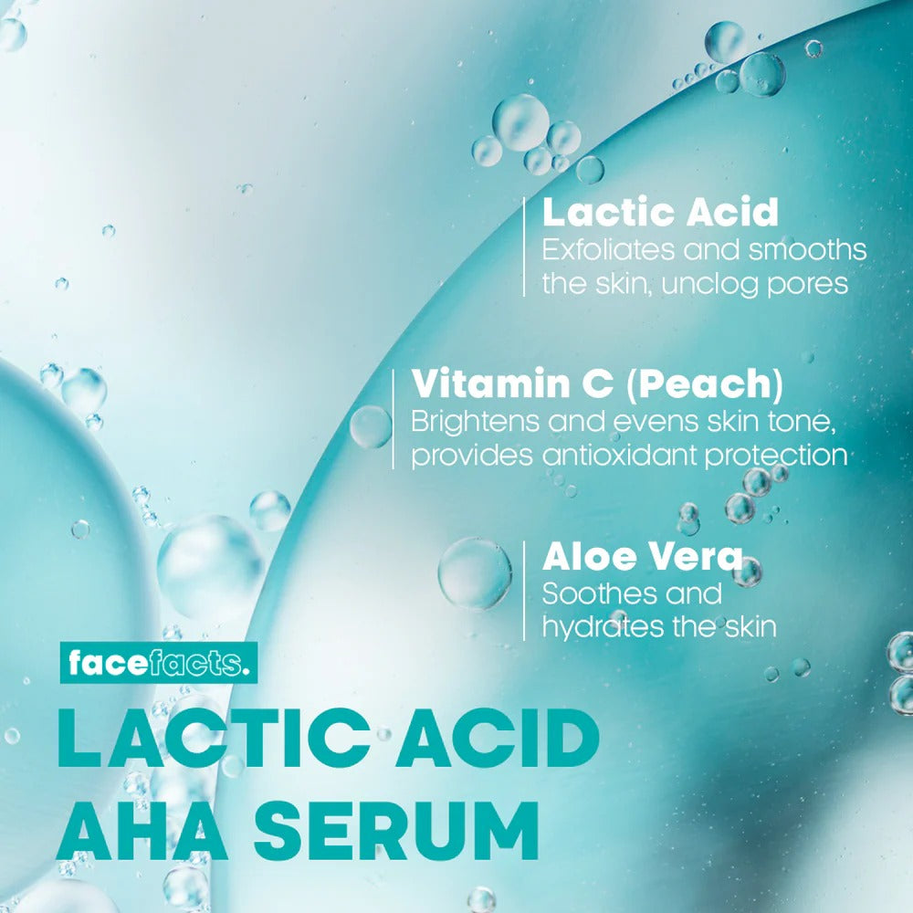 FACE FACTS FACIAL SERUM LACTIC ACID AHA 30 ML