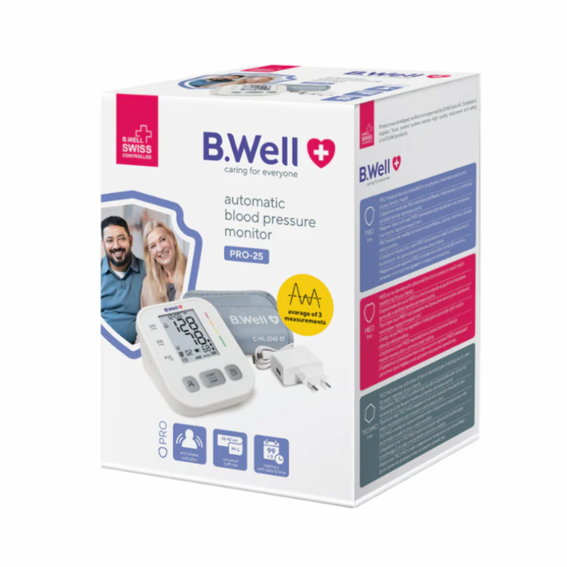 B WELL AUTOMATIC BP MONITOR PRO 25 L SIZE CUFF