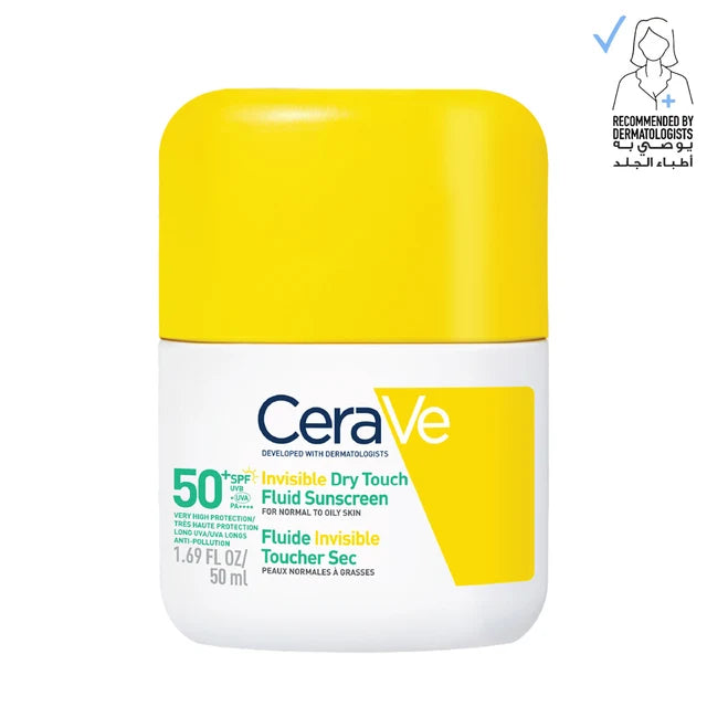 Cerave Invisible Dry Touch Fluid Sunscreen SPF 50 50 mL