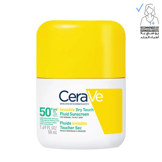 Cerave Invisible Dry Touch Fluid Sunscreen SPF 50 50 mL