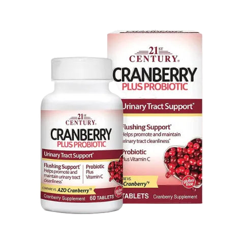 21st Century Cranberry Plus Probiotic 60 Tablets