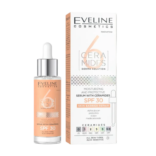 EVELINE 6 CERAMIDES MOIST AND PROTECT SERUM SPF30 30ML