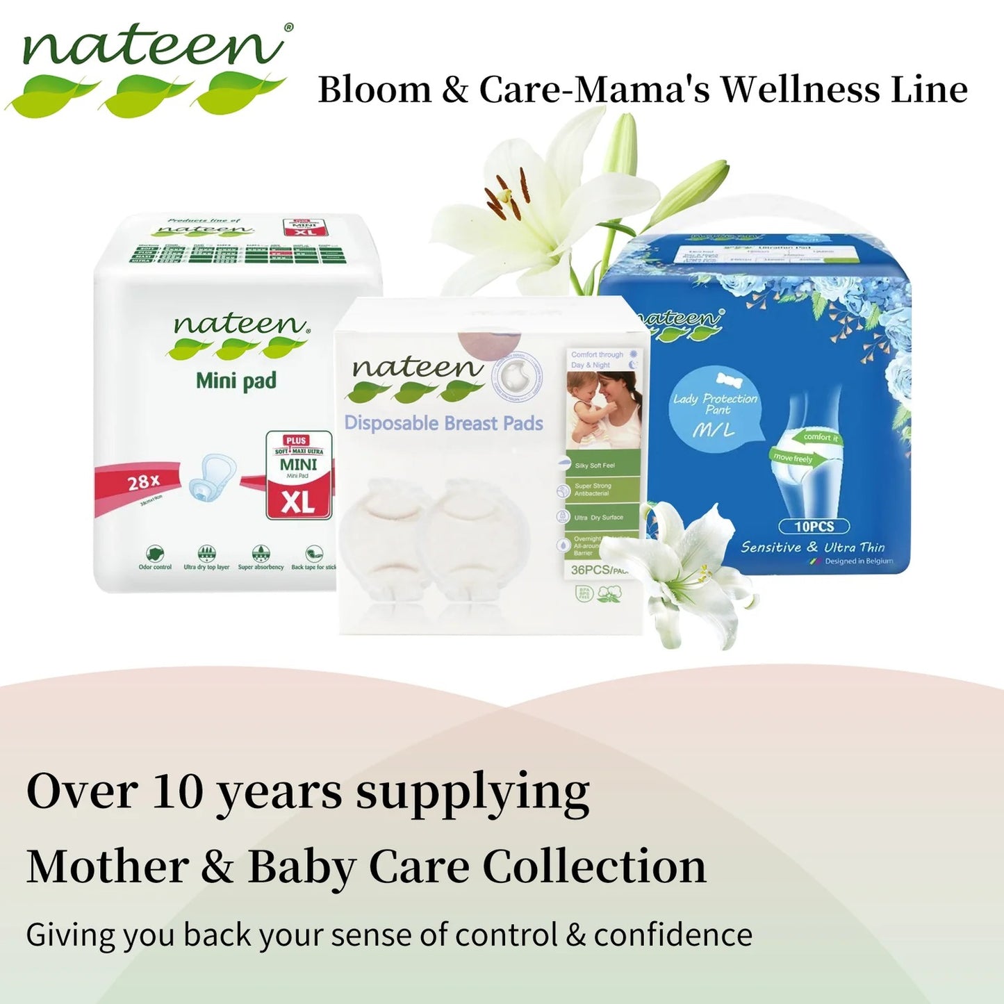 NATEEN BREAST PAD 36'S