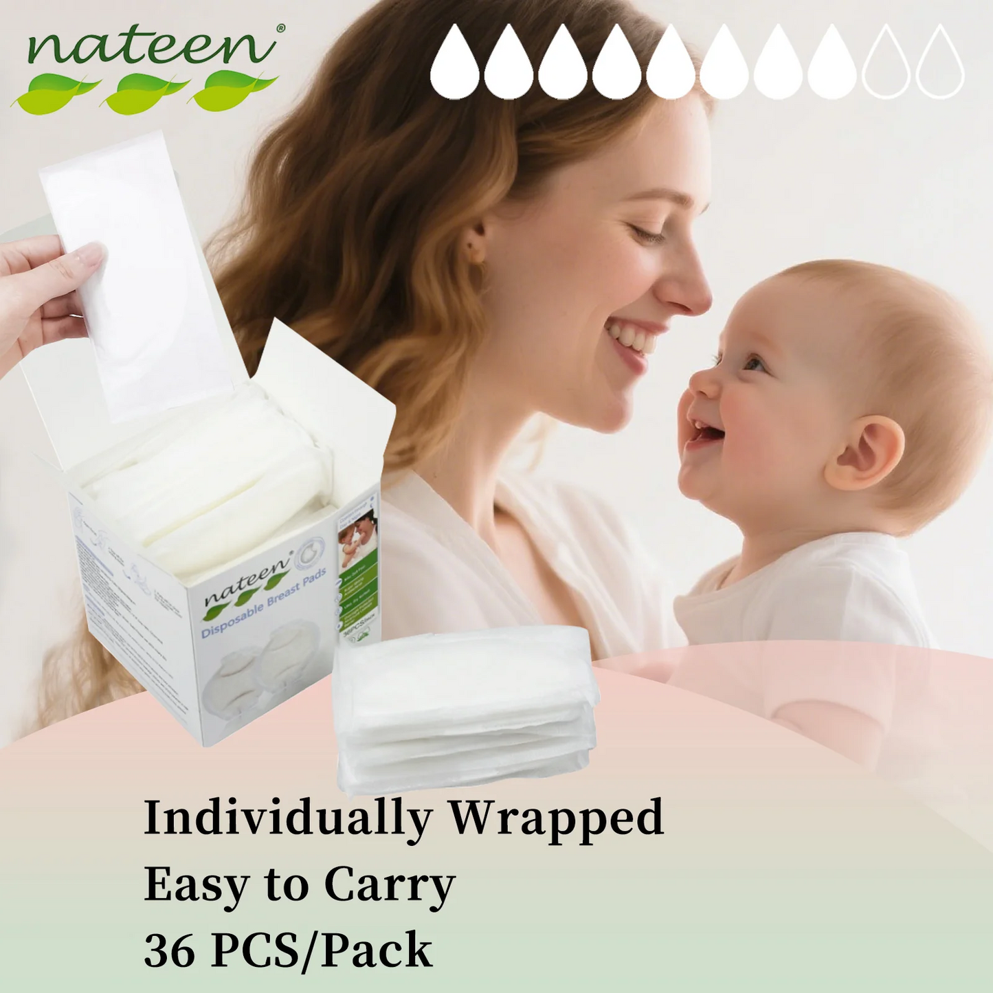 NATEEN BREAST PAD 36'S