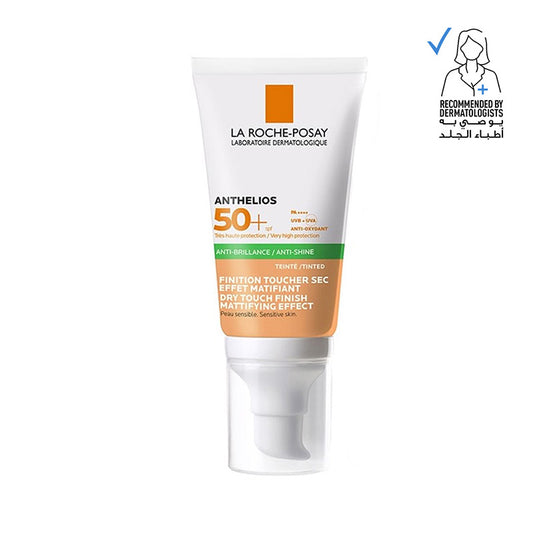 La Roche Posay Anthelios Dry Touch Tinted SPF50+ sunscreen 50ml for oily skin