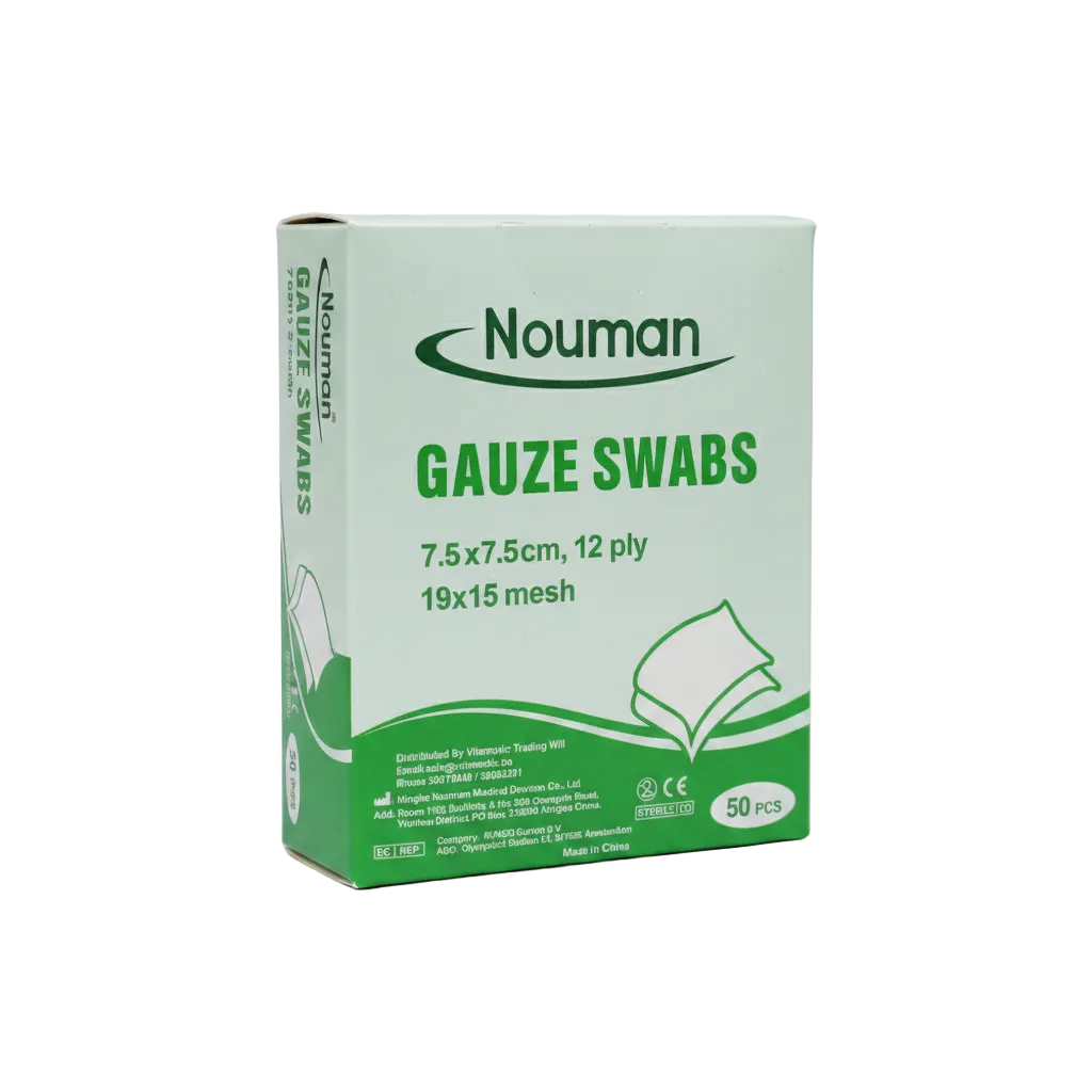 Numan Gauze Swabs Sterile 7.5 x 7.5cm 12 ply