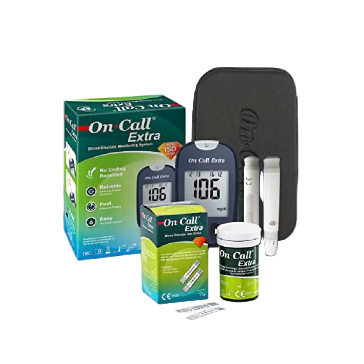 ONCALL EXTRA CE BLOOD GLUCOSE METER + 50 STRIPS